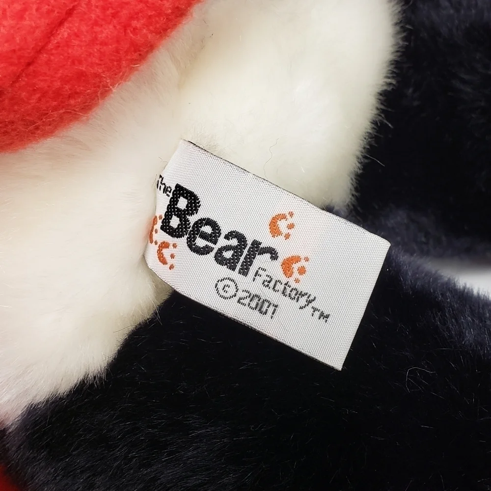 The Bear Factory 15" Panda Bear with Soft Fleece Red Coat and Hand Muff Plush - Picture 4 of 7